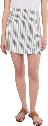 Madewell Tullulah Linen Mini Skirt - Stripe Womens Skirt Lighthouse : 12