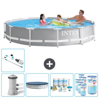Intex Piscina Prism Frame Redonda - 366x76 Cm - 8-piezas Scb19