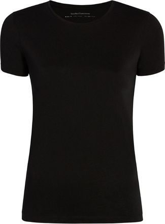 Another Tomorrow crew-neck organic cotton T-shirt - women - Organic Cotton - L - Black