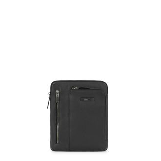 Piquadro Messenger Bags, male, Black, Size: ONE SIZE Mens crossbody bag for iPad