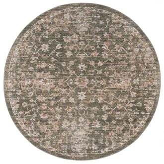 Safavieh Alfombra polipropileno/poli&eacute;ster verde/beige 183 x 183 cm