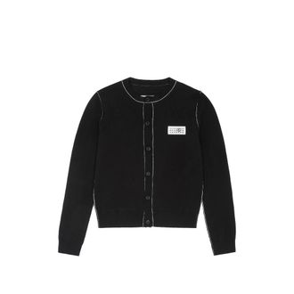 Maison Margiela Button-front Wool Blend Knit Cardigan