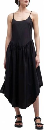 Citizens Of Humanity Ari Drop-Waist A-Line Midi Dress In Black