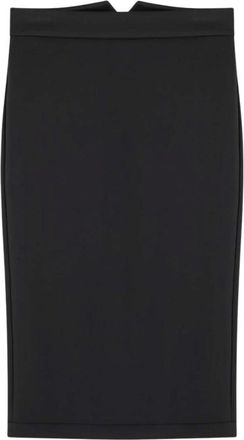 Moncler Rokken, Dames, Zwart, M, Zwarte kokerrok Edward Enninful