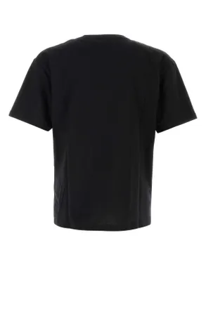 Valentino Garavani Mens Black Cotton T-Shirt Neroburro