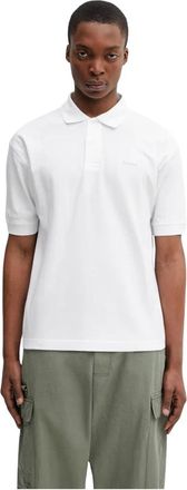 Barbour Tops, Heren, Wit, L, Katoen, Hexham Oversized Poloshirt