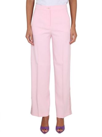 Moschino Wide-Leg Pants With Button Closure And Belt Loops