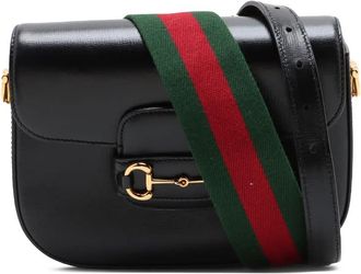 Gucci Pre-owned Gucci Small Calfskin Web Horsebit 1955 Crossbody Ladies CVPH9IGEL6HJV6LX