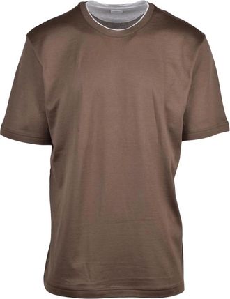 Eleventy Heren, Tops, Bruin, Maat: XL Katoen