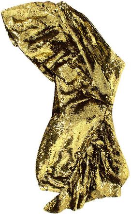 Alexandre Vauthier one shoulder sequin gold dress Size XXS