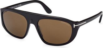 Tom Ford FT1002 52B Dark Havana/Smoke Gradient