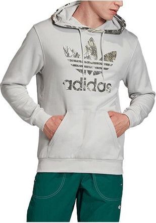 adidas Mens adidas originals Camouflage Logo Printing Pullover Light Grey GD5955