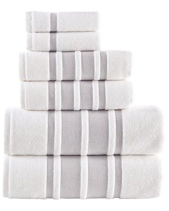 Brooks Brothers Contrast Border 6Pc Towel Set