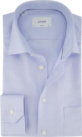 Eton Heren, Overhemden, Blauw, Maat: 2XL Katoen