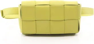 Bottega Veneta Green Leather Fanny Pack (Pre-Owned)