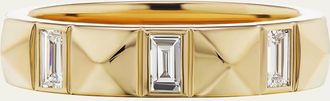 Harwell Godfrey 18K Diamond Pyramid Baguette Band