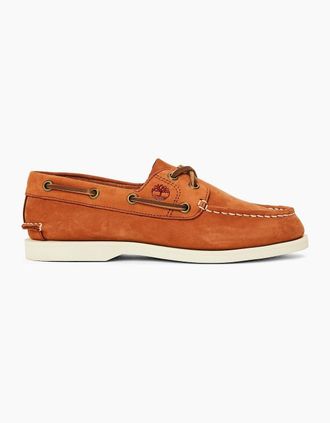 Timberland Womens Classic Rust Nubuck Boat Shoes - Brown - Size: 3.5