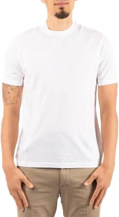 FILIPPO DE LAURENTIIS Tsmc Jcrepe T-Shirt - Heren - T-shirts - Wit - M - Katoen - Tops