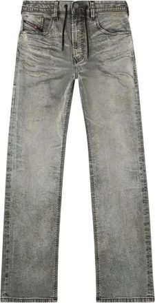 Diesel Jeans dritti effetto schiarito - Grigio