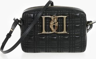 Dsquared2 Borsa a Tracolla in Pelle Trapuntata con Fibbia Logata Dsquared2