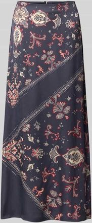 Marc Cain Maxirock mit Nahtrei&szlig;verschluss in Taupe, Gr&ouml;&szlig;e 34