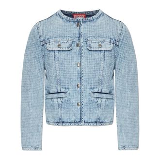 Diesel Jassen, Dames, Blauw, XS, Denim, De-Grafy-S Denim Jacket