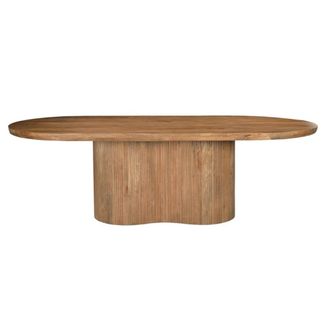 Moloo de comedor ovalada 8/10 personas 220 cm madera