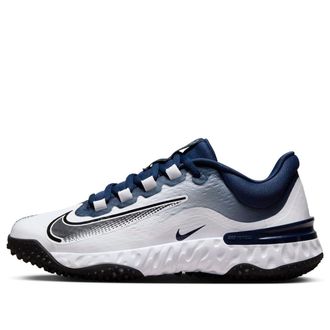 Nike (WMNS) Nike Alpha Huarache Elite 4 Turf Midnight Navy White FD2746-400