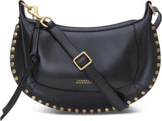 Isabel Marant Oskan Moon-Gz Crescent Studded Leather Bag