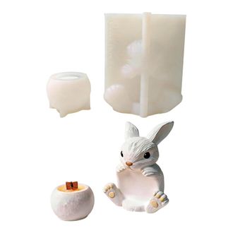 OEM Molde De Silicona Para Velas Con Conejos Y Dibujos - Grande