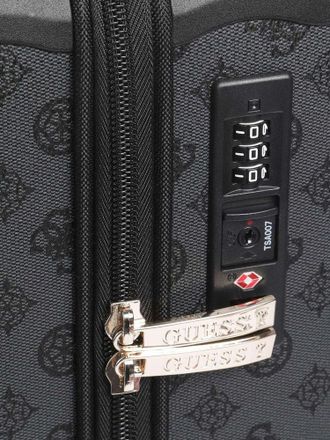 Guess Womens Travel Bag Charcoal Polyurethane - Travel-Bags