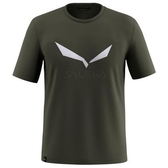 Salewa Solidlogo Dry T-Shirt Funktionsshirt f&uuml;r Herren | oliv