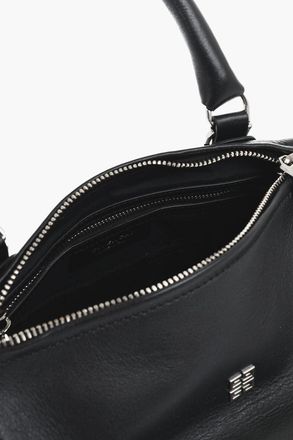 Givenchy Hammered Leather Shoulder Bag PANDORA with Silver-Effect Logo Givenchy