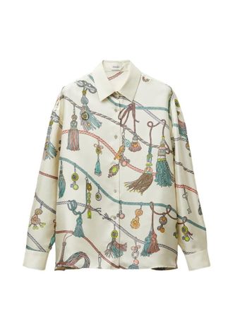 Versace Silk Twill Print Shirt