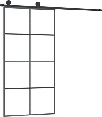 vidaXL Vidaxl - Puerta Corredera Set Herrajes Vidrio Esg Aluminio 102,5x205 Cm