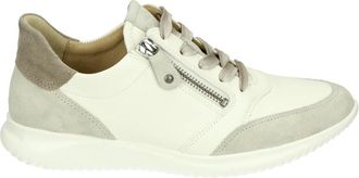 Hartjes Beige Sportieve Lage Damesschoenen - Dames - Sneakers - Beige - 42 EU - Leer - Schoenen