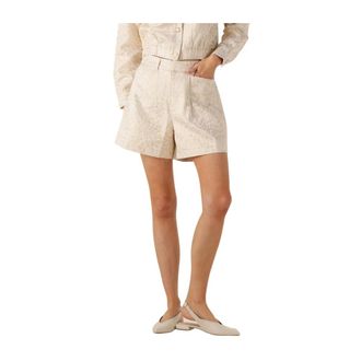Amaya Amsterdam Korte Broeken, Dames, Beige, XL, Beige Shorts voor Zonnige Dagen