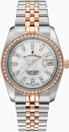 Jacques du Manoir Inspiration Elegance Diamond Mother of Pearl Dial Ladies Watch NROP.23