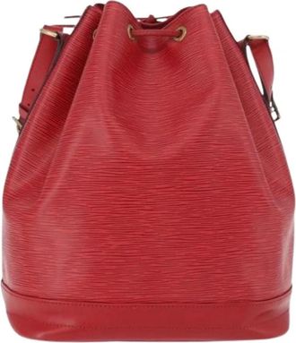 Louis Vuitton Pre-owned Bucket Bag - Dames - Vintage Tas - Rood - ONE Size - Leer - Vintage