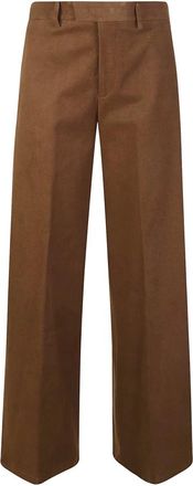 Berwich Nina Pantaloni Ampi - - Trousers - Donna - Marrone - 3XS