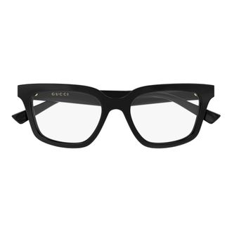 Gucci Glasses, female, Black, Size: 51 MM Square Optical Frame