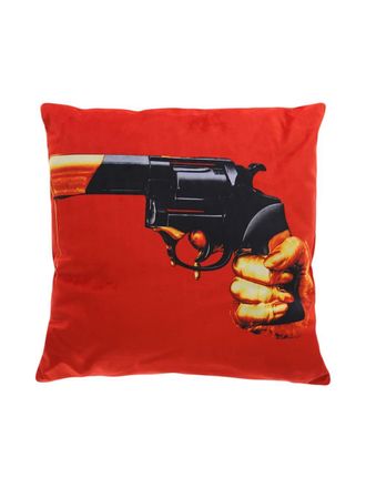 Seletti TOILETPAPER revolver cushion - unisex - Feather/Polyester - One Size - Red