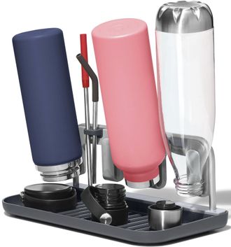 Oxo Geschirrständer für Flaschen, mit Aluminiumrahmen