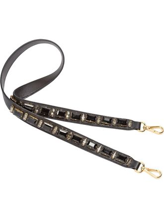 Prada Borsa a spalla decorata - Nero