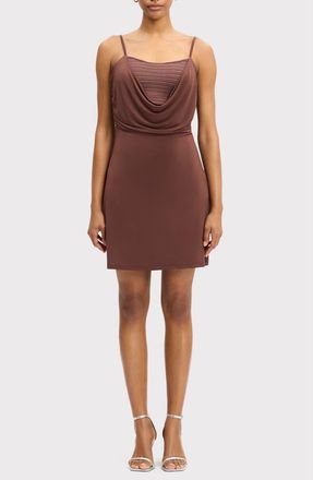 H&eacute;rve L&eacute;ger The Elizabeth Dress in Coffee at Nordstrom Rack, Size Medium