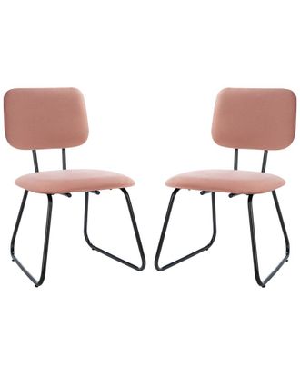 Safavieh Set Of 2 Chavelle Rose Side Chairs
