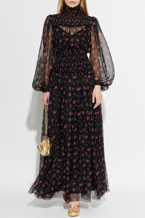 Dolce & Gabbana Silk Dress, Womens, Black