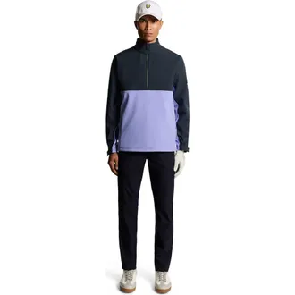 Lyle & Scott Golf Half Zip Windjammer Jacket in Moonlight/Dark Navy at Nordstrom, Size Xx-Large