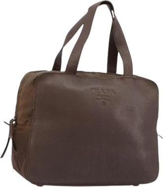 Prada Pre-owned Vintage Hand Bag - Dames - Vintage Handtas - Bruin - ONE Size - Leer - Vintage