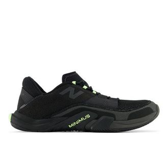New Balance Uomo Minimus TR v2 in Nero/Verde, Tessile, Taglia 40.5